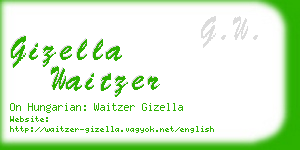 gizella waitzer business card